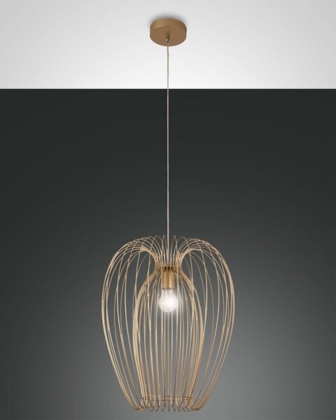Lustră pe cablu CAMP 1xE27/40W/230V aurie Fabas Luce 3677-45-225
