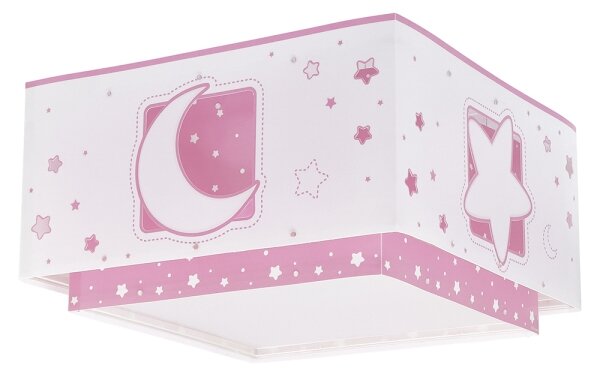 Plafonieră pentru copii MOONLIGHT 2xE27/60W/230V roz Dalber 63236S