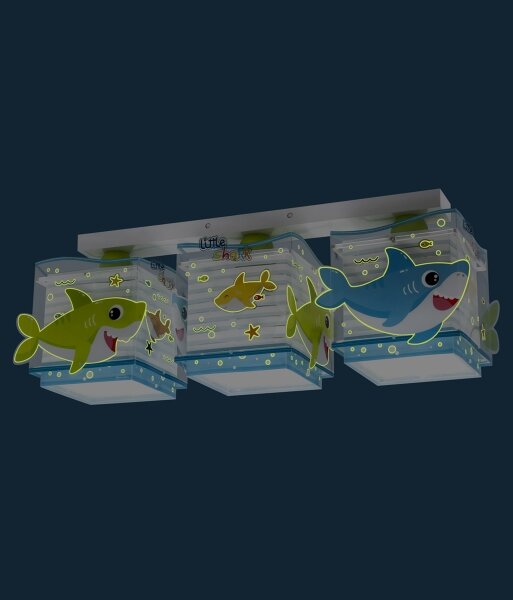 Plafonieră pentru copii BABY SHARK 3xE27/60W/230V Dalber 63473
