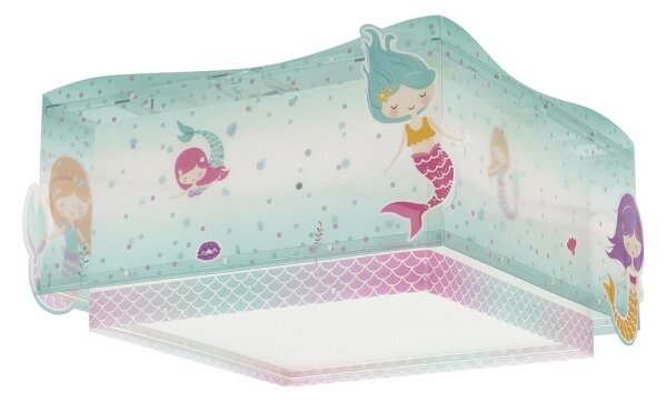 Plafonieră pentru copii MERMAIDS 2xE27/60W/230V Dalber 63446