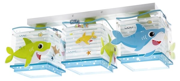 Plafonieră pentru copii BABY SHARK 3xE27/60W/230V Dalber 63473