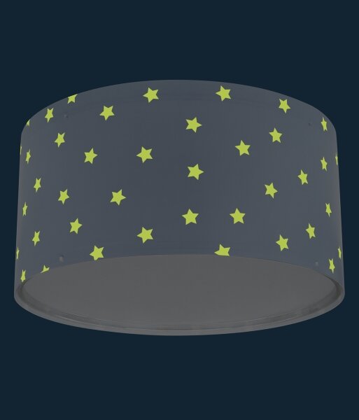 Plafonieră pentru copii STAR LIGHT 2xE27/60W/230V albastră Dalber 82216T