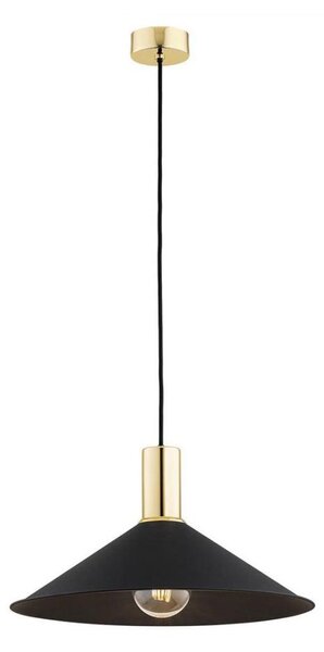 Lustră pe cablu MINORI 1xE27/15W/230V neagră/aurie Argon 4912