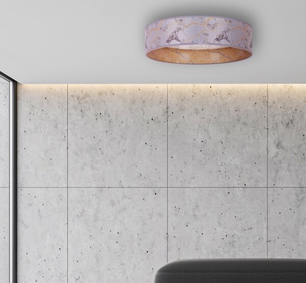 Plafonieră LED VELVET STAR LED/24W/230V d. 40 cm gri/aurie Brilagi