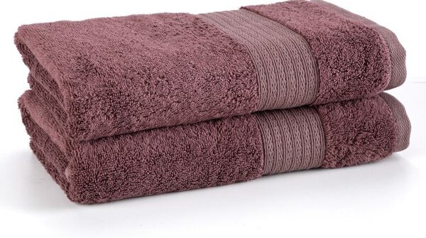 Set de prosoape din bambus ALMA mauve 50 x 100 cm 2 buc