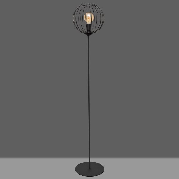 Lampadar MERCURE 1xE27/15W/230V negru