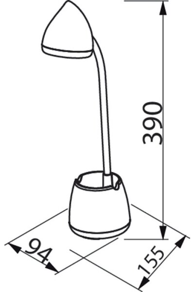 Philips - Lampă LED de birou tactilă HAT LED/4,5W/5V 3000-5700K CRI 90