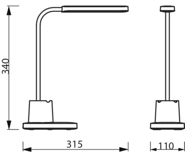 Philips - Lampă de birou LED tactilă dimabilă BUCKET LED/7W/5V 1800 mAh CRI 90
