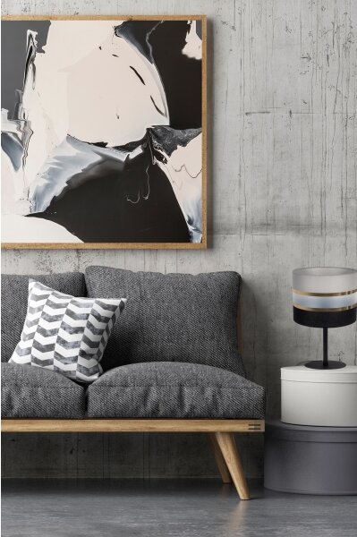 Lampă de masă CORAL 1xE27/60W/230V neagră/gri