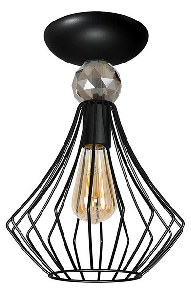 Lustră aplicată JEWEL 1xE27/60W/230V neagră