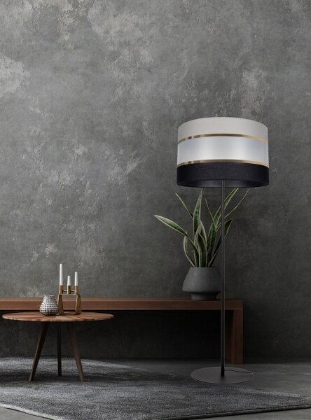Lampadar CORAL 1xE27/60W/230V neagră/gri