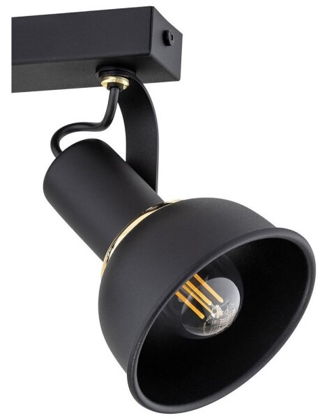 Spot TWIST 2xE14/7W/230V negru/auriu Argon 7037