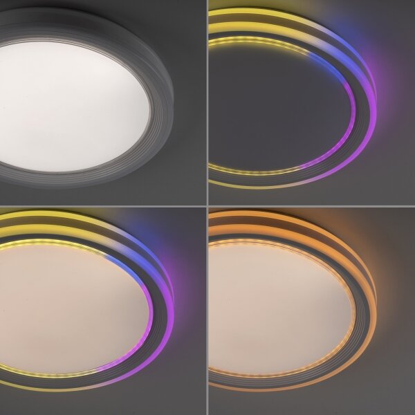 Leuchten Direkt 15154-16-LED RGB Plafonieră EDGING 39W/230V dimabilă + DO