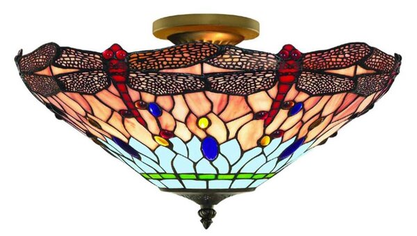 Searchlight 1289-16 - Lustr Tiffany DRAGONFLY 3xE14/40W/230V pr