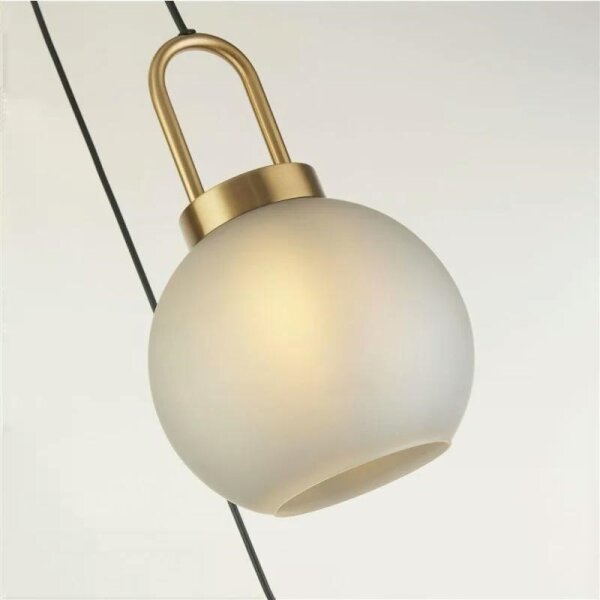 Lustră pe cablu SNOWDROP 3xE27/60W/230V alamă Searchlight 36632-3AC