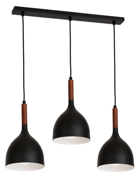 Lustră pe cablu NOAK WOOD 3xE27/60W/230V
