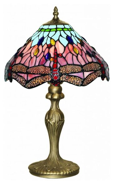 Lampă de masă Tiffany Searchlight EU1287 DRAGONFLY 1xE27/60W/230V