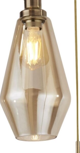 Lustră pe cablu MIA 3xE27/60W/230V alamă Searchlight 5423-3AB