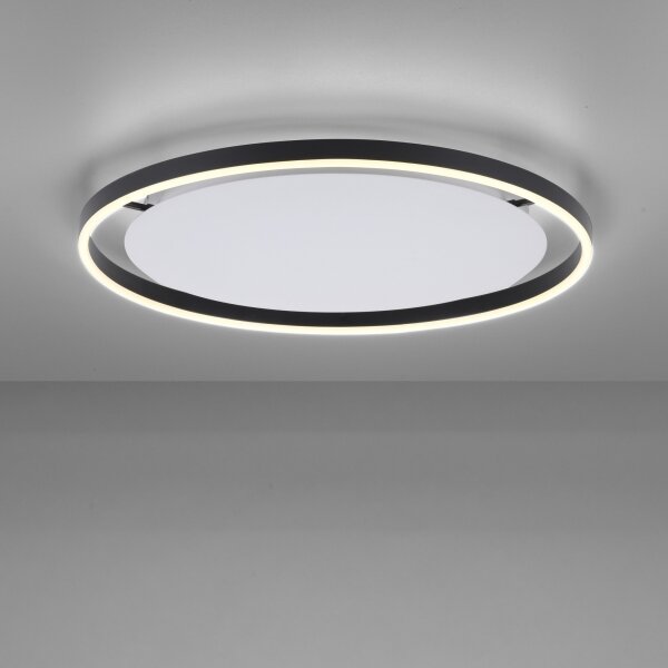 Leuchten Direkt 15392-13 - LED plafonieră RITUS 30W/230V negru dimabil
