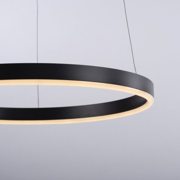 Leuchten Direkt 15393-13-LED Lustr LED RITUS 20W 230V negru dimabil
