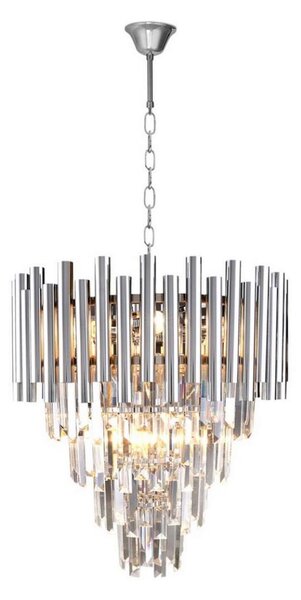 Lustră de cristal pe lanț MADISON 9xE14/40W/230V crom