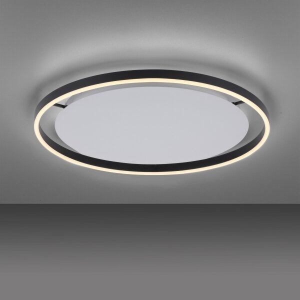 Leuchten Direkt 15392-13 - LED plafonieră RITUS 30W/230V negru dimabil