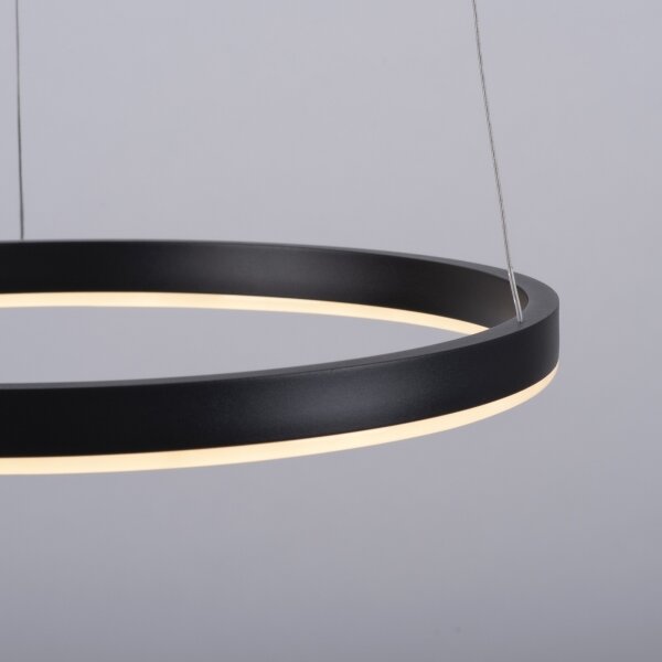 Leuchten Direkt 15393-13-LED Lustr LED RITUS 20W 230V negru dimabil