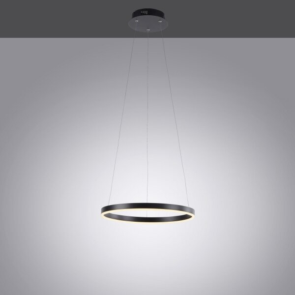 Leuchten Direkt 15393-13-LED Lustr LED RITUS 20W 230V negru dimabil