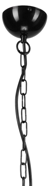 Candelabru cu lanț 10xE27/60W/230V, negru