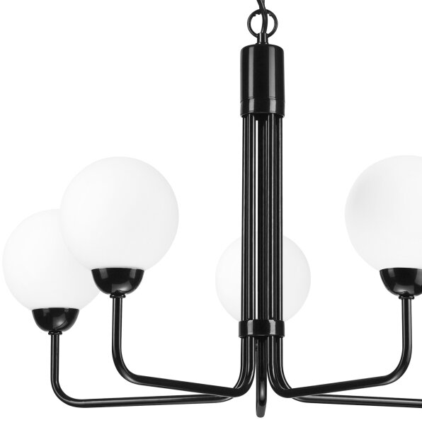 Lustră pe lanț TIFFY 5xG9/5W/230V neagră