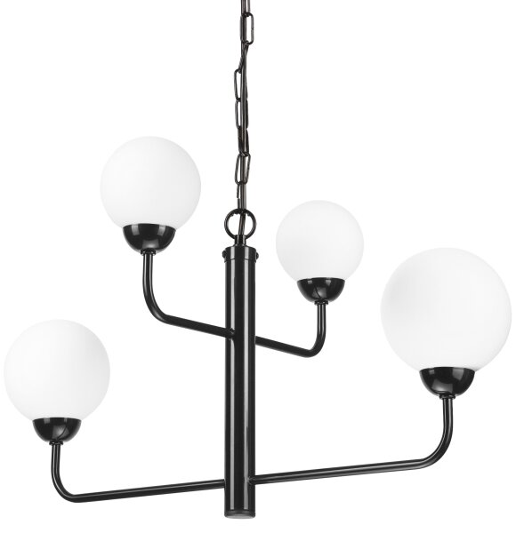 Lustră pe lanț OSCAR 4xG9/5W/230V neagră
