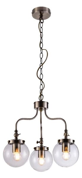 Lustră pe lanț BALLET 3xE27/40W/230V crom mat