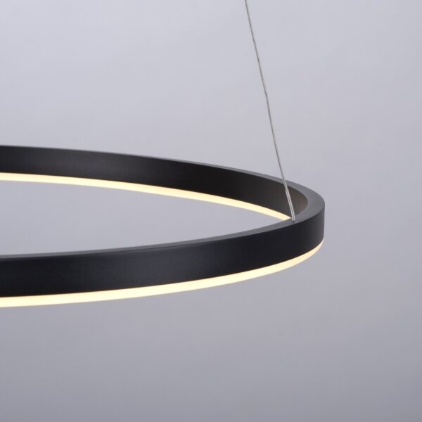 Leuchten Direkt 15394-13-LED Lustr RITUS LED/30W/230V negru dimabil