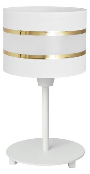 Lampă de masă HELEN 1xE27/15W/230V albă/aurie