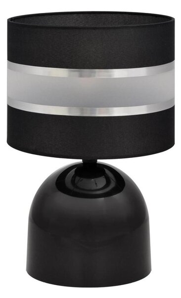Lampă de masă HELEN 1xE27/15W/230V negru/argintiu