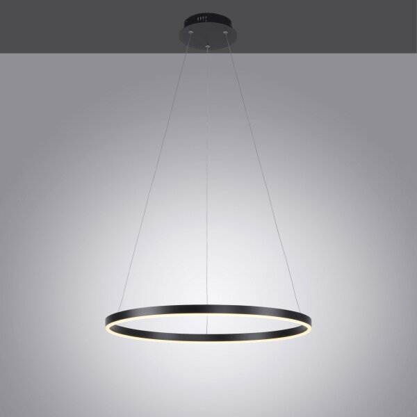 Leuchten Direkt 15394-13-LED Lustr RITUS LED/30W/230V negru dimabil