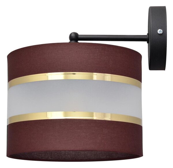 Lampă de perete HELEN 1xE27/15W/230V maro/neagră/aurie