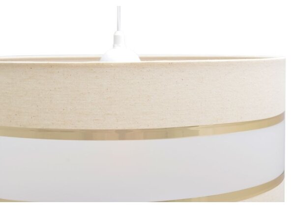 Lustră pe cablu HELEN 1xE27/15W/230V d. 40 cm crem/aurie