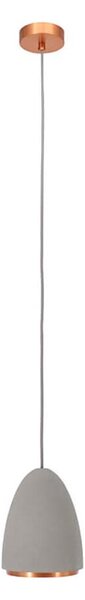 Lustră pe cablu CONCRETE 1xGU10/5W/230V gri/cupru Klausen 111041