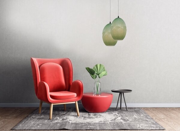 Lustră pe cablu ELLIPTIC 1xE27/11W/230V verde Klausen 111031