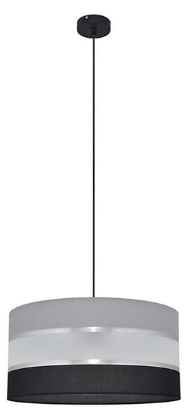 Lustră pe cablu HELEN 1xE27/15W/230V d. 40 cm neagră/gri/argintie