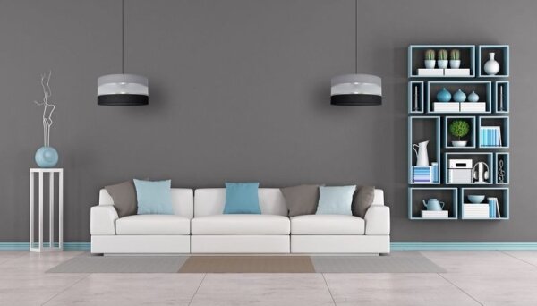 Lustră pe cablu HELEN 1xE27/15W/230V d. 40 cm neagră/gri/argintie