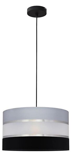 Lustră pe cablu HELEN 1xE27/15W/230V d. 35 cm neagră/gri/argintie
