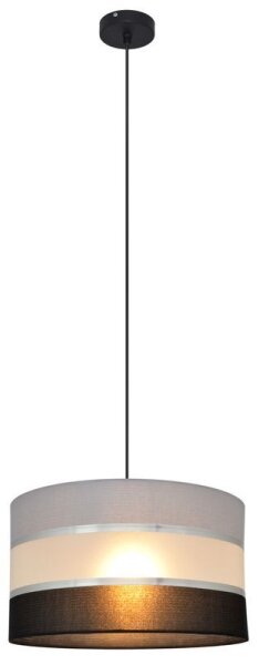 Lustră pe cablu HELEN 1xE27/15W/230V d. 35 cm neagră/gri/argintie