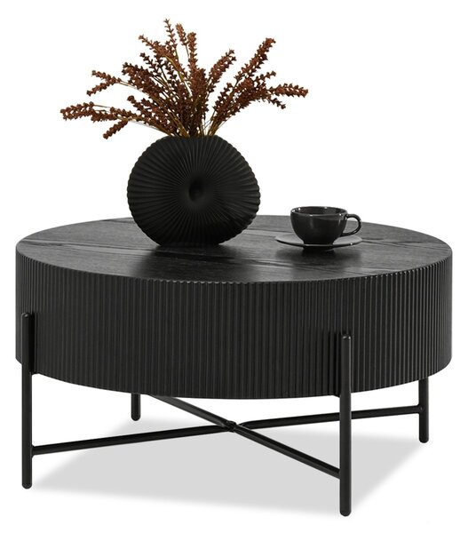Măsuță de cafea Nixi (lemn negru + negru). Promo -11%. 1111666