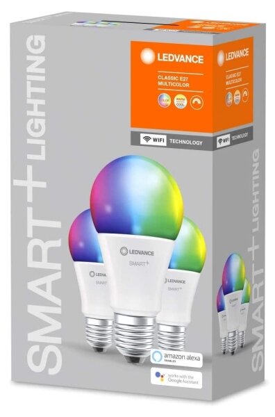 SET 3x LED RGB Dimming SMART + E27/9W/230V 2700K-6500K - Ledvance