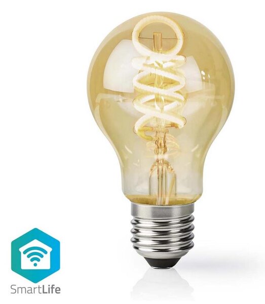 Nedis WIFILRT10A60 - Bec LED dimabil A60 E27/4,9W/230V Wi-Fi 1800-6500K