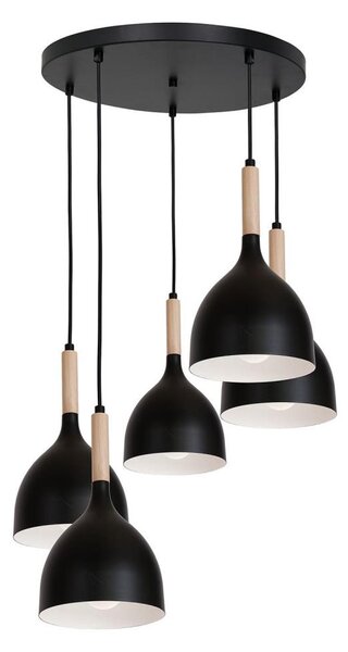 Lustră pe cablu NOAK WOOD 5xE27/60W/230V