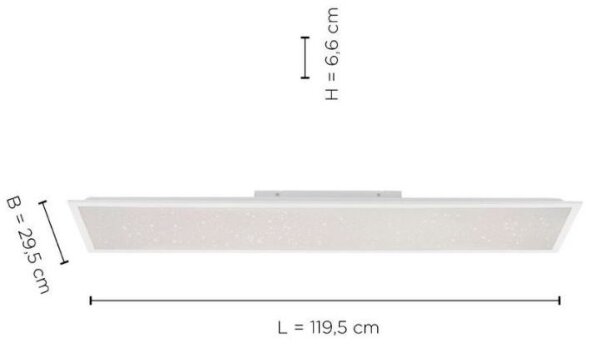 Leuchten Direkt 14762-16 - Lampă LED dimabilă STARRYFLAT LED/36W/230V + DO