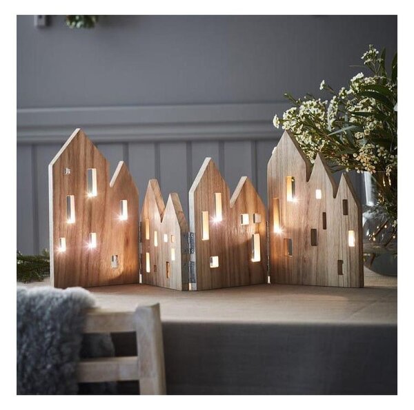 Decorațiune LED de Crăciun Markslöjd 705742 VIEW LED/0,9W/3V lemn